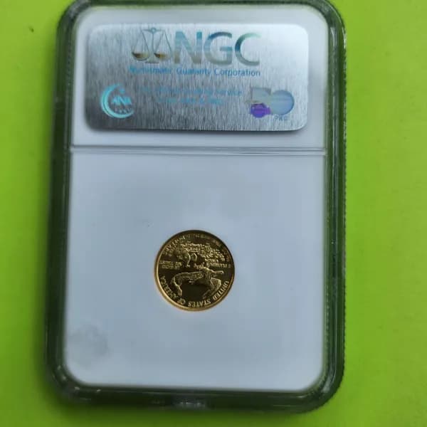 1993 American Eagle Gold $5 MS69 NGC, detail view