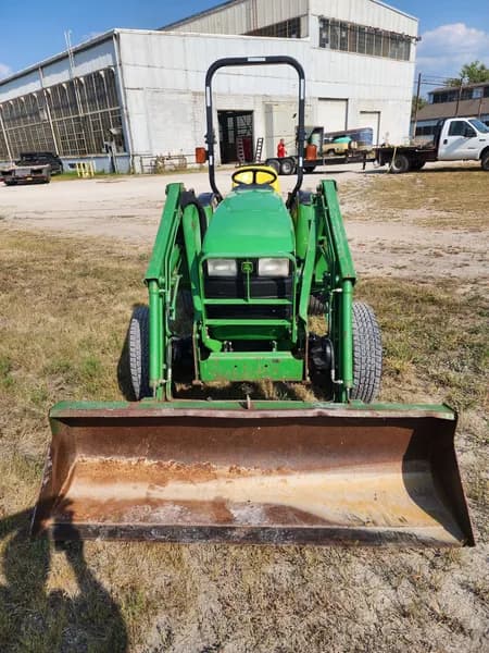 John Deere 4300 Compact Utility Tractor w/ Loader, rear view