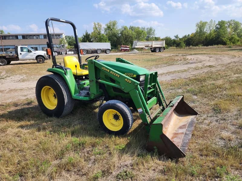 John Deere 4300 Compact Utility Tractor w/ Loader, rear view