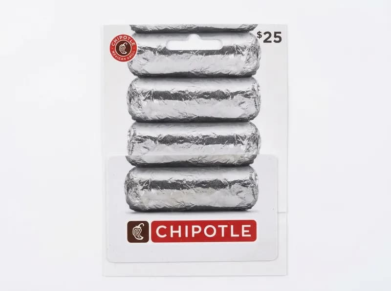 Chipotle $25 Gift Card, primary view