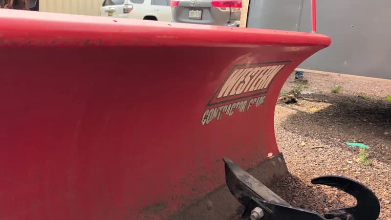 Western Pro Plus 8ft Snow Plow w/ Quad Attachment, interior view