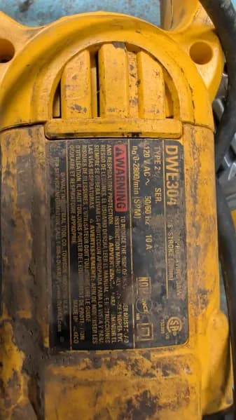 DeWalt Corded Reciprocating Saw, side view