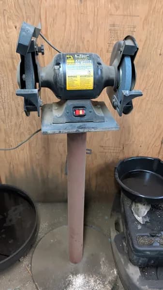 8" Bench Grinder 3/4 HP w/ Work Lights, primary view