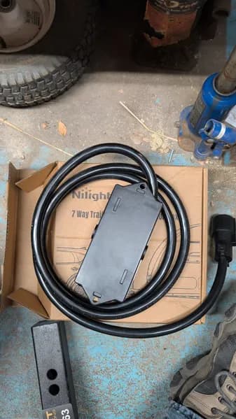 Nilight 7-Way Trailer Plug with Junction Box, primary view