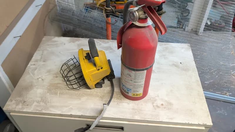 ABC Fire Extinguisher & Corded Work Light, primary view