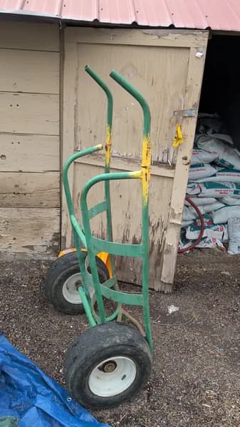 Green Hand Truck Dolly w/ Yellow Accents, primary view