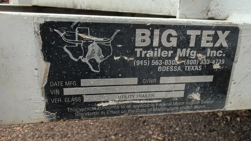 Big Tex Utility Trailer w/ Water Tank & Hose Reel, side view