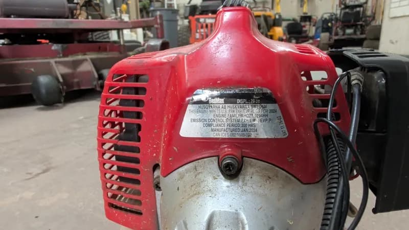 RedMax String Trimmer Attachment w/ Long Shaft, side view