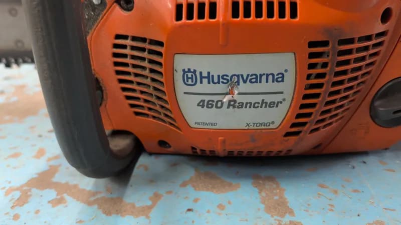 Husqvarna 460 Rancher Chainsaw, rear view