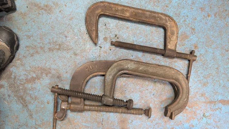 Pair of C-Clamps Hand Tools, primary view