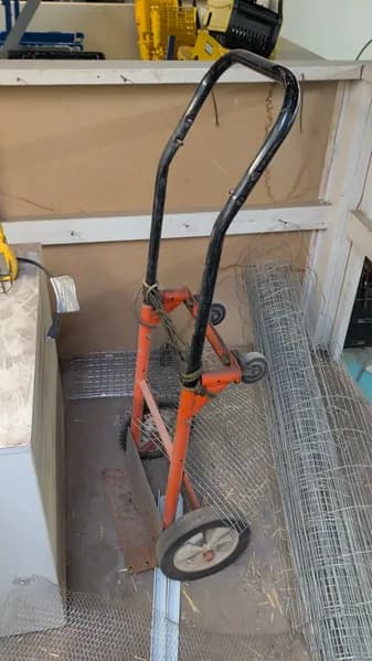 Orange Hand Truck Dolly w/ Black Handles, primary view