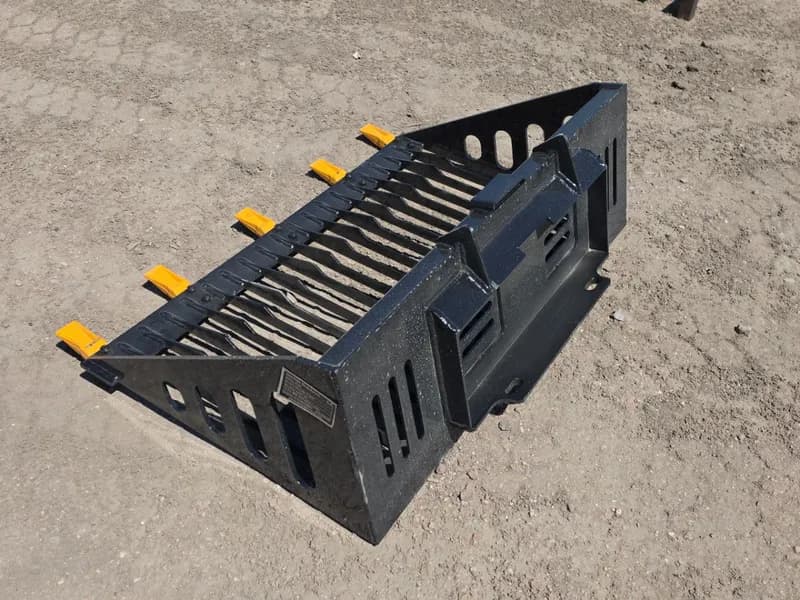 Mini Skid Steer Rock Bucket Model RB44 44" Width, rear view