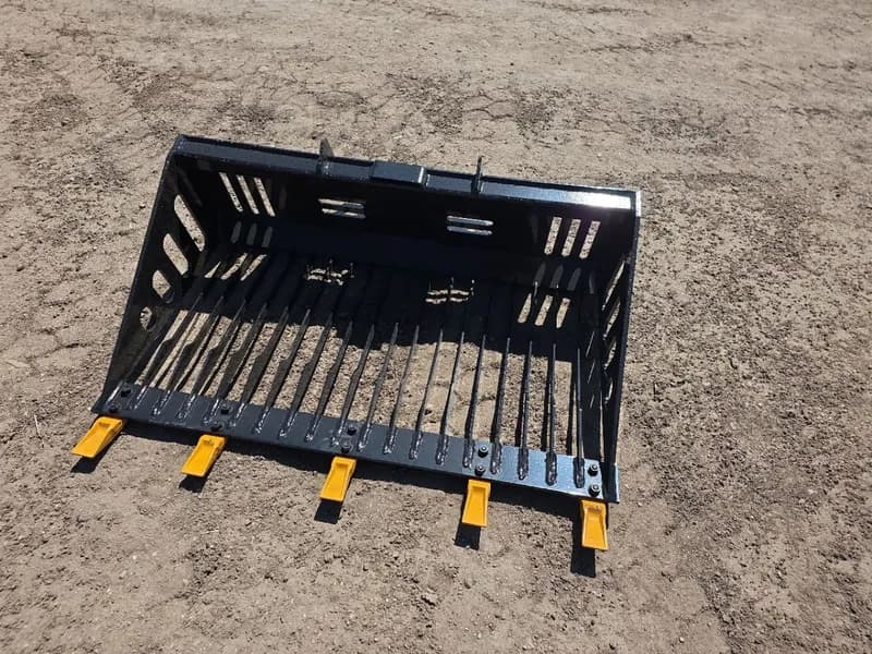 Mini Skid Steer Rock Bucket Model RB44 44" Width, primary view