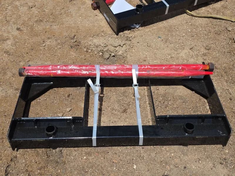 Skid Steer Bale Spear Attachment, side view
