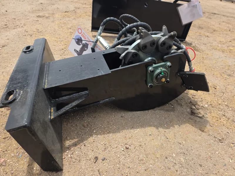 Hydraulic Mini Skid Steer Stump Grinder Attachment, primary view