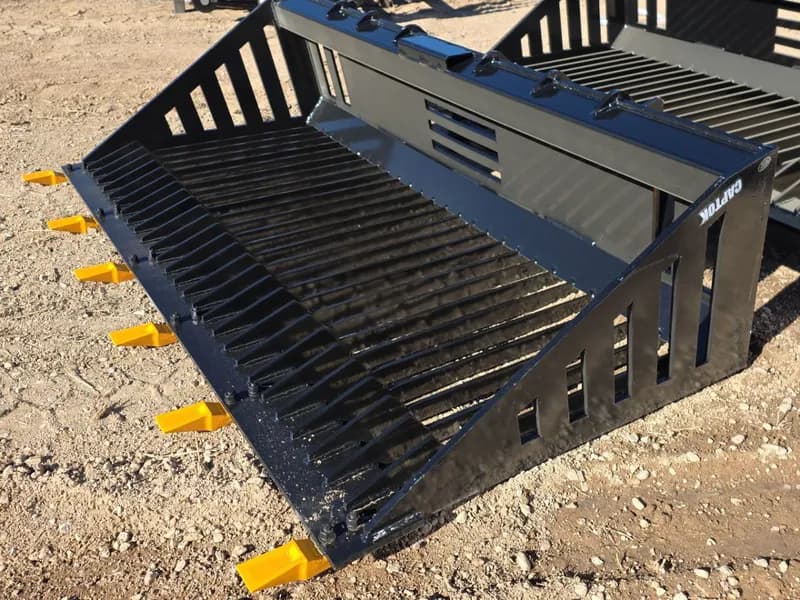 66-inch Rock Bucket Skid Steer Attachment, primary view