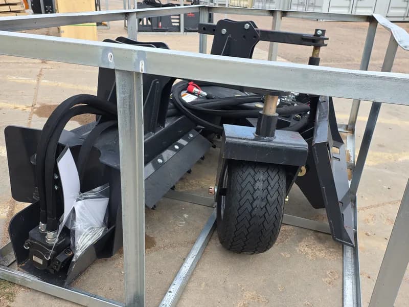 72-inch Industrial Power Rake Attachment PR-12-72W, rear view