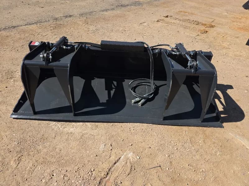 2026 JCT Heavy Duty Skid Steer Grapple Bucket 84", primary view