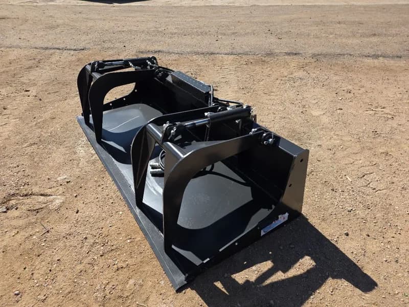 2026 JCT Heavy Duty Skid Steer Grapple Bucket 84", detail view