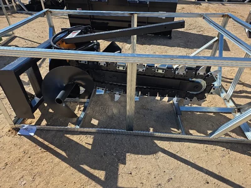 Unused 2026 JCT Skid Steer Trencher, side view