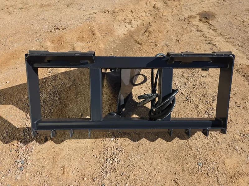 JCT 2026 Heavy-Duty Steel Quick Attach Skid Steer Tree and Post Puller, side view