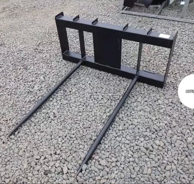 Heavy-Duty Skid Steer Bale Spear Attachment, primary view