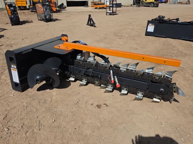 Wolverine Skid Steer Trencher TCR-12-48H, rear view