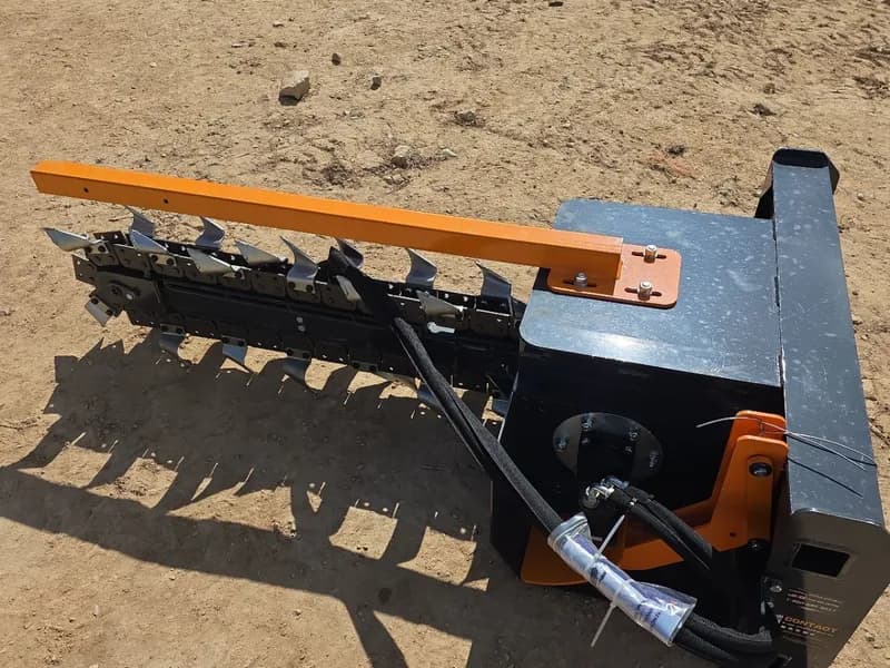 Wolverine Skid Steer Trencher TCR-12-48H, close-up view