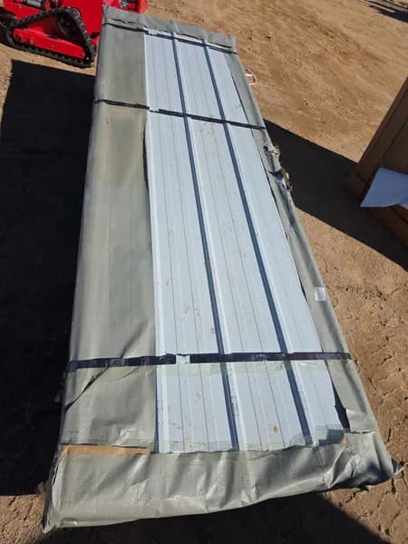 Galvanized Steel R-Panel White 10ft, 50qty, primary view