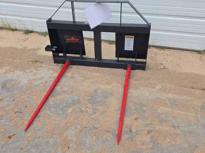 LandHonor Dual Skid Steer Bale Spears BS-12-2500G, primary view