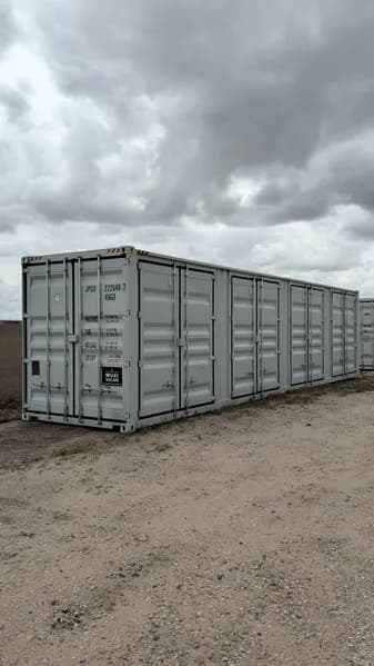 40' One-Trip Shipping Container - Secure Storage / Conex - Four Side Doors, primary view