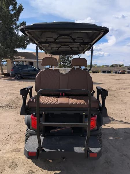 New 6 Person Luxury Electric Golf Cart SDLGC100 (Assembled)(Black), view 7