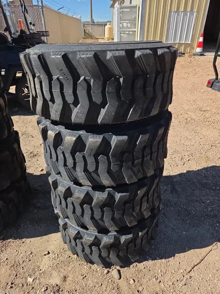 Set of 4 New Tires for Skid Steer 12-16.5 SKS-1, primary view