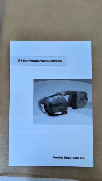 V2 Battery Powered Plastic Strapping Tool, rear view
