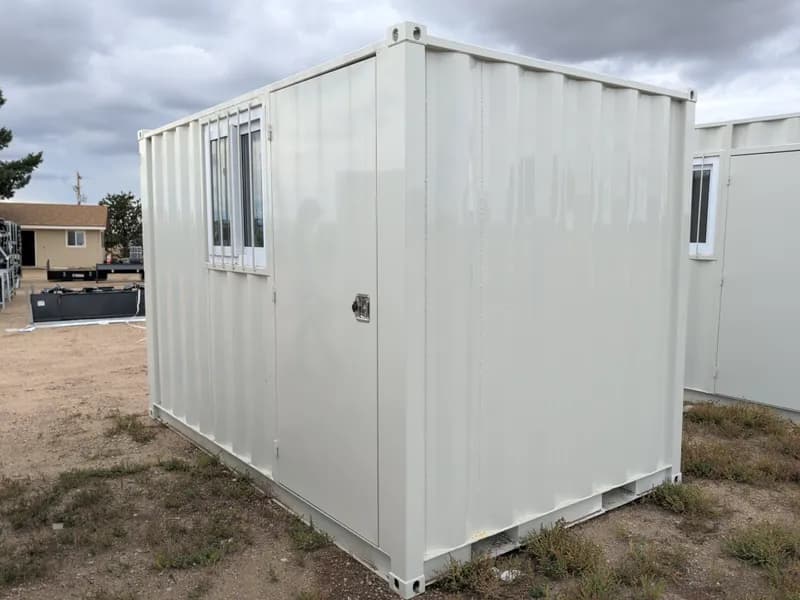 11ft Shipping Container Modified w/ Doors & Window, detail view