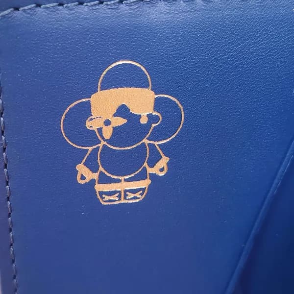 Louis Vuitton Monogram Wallet Compact Bifold Blue, detail view