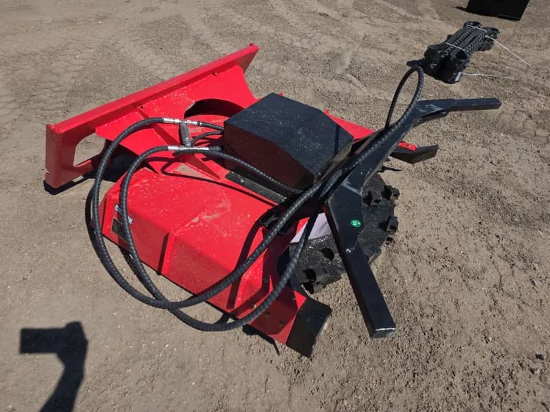 Skid Steer Disc Mulcher 43" Working Width 54 Blades, rear view