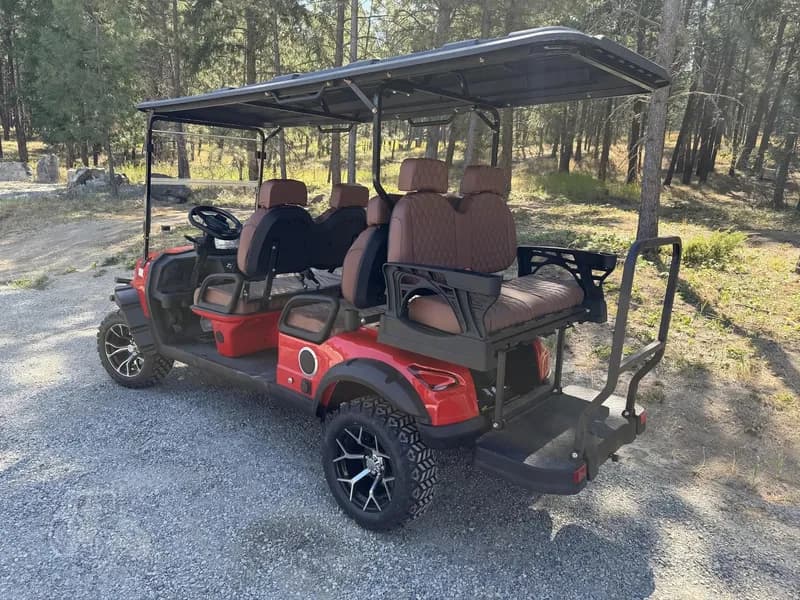 Unused Captok Electric Off-Road Golf Cart 6-Person GC42S 60V - Unassembled - Color May Vary, side view