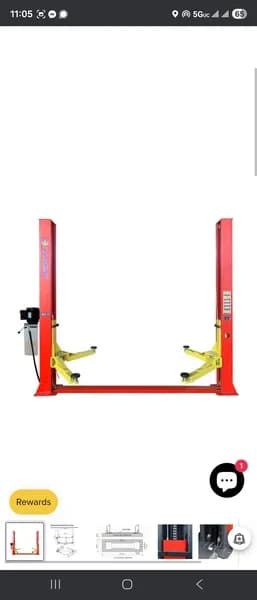 ATK-B1000 10,000 lb Capacity Two-Post Automotive Lift, primary view