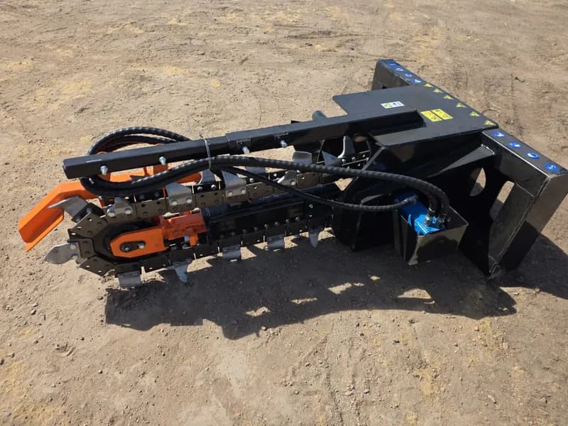 Mower King ECSSCT72 Skid Steer Trencher Attachment, primary view