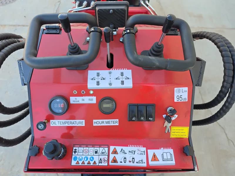 AGT YSRT14 Stand-On Mini Skid Steer Track Loader with 32 in. Bucket, view 7