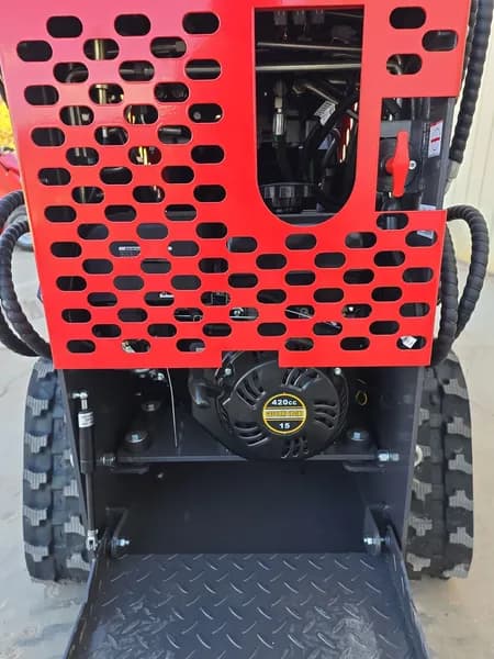 AGT YSRT14 Stand-On Mini Skid Steer Track Loader with 32 in. Bucket, view 8