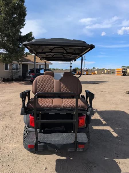 New 6 Person Luxury Electric Golf Cart SDLGC100 (Assembled) (Black)*Small hole in roof*, view 7