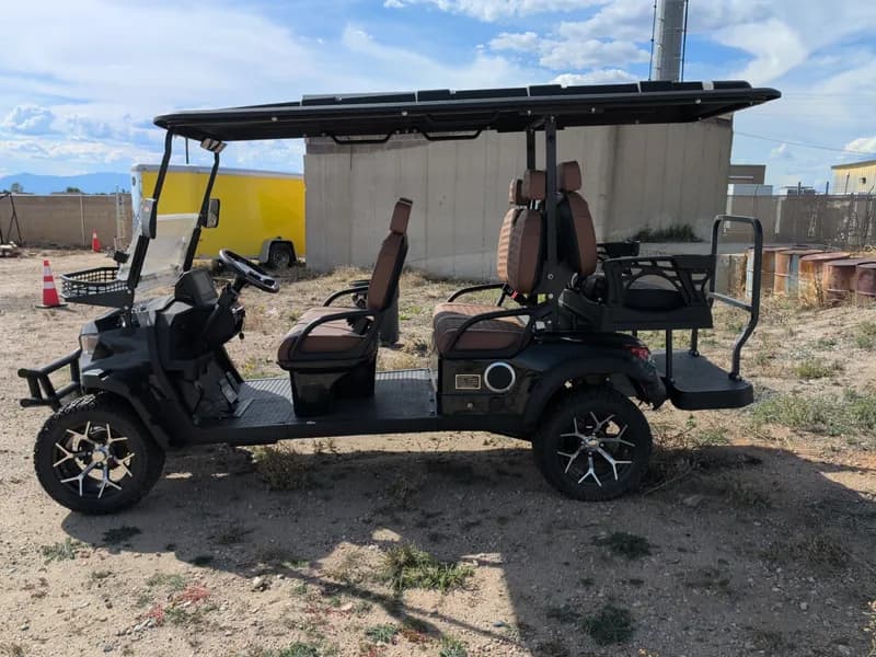 Unused Captok Electric Off-Road Golf Cart 6-Person GC42S 60V Assembled (Black) , primary view