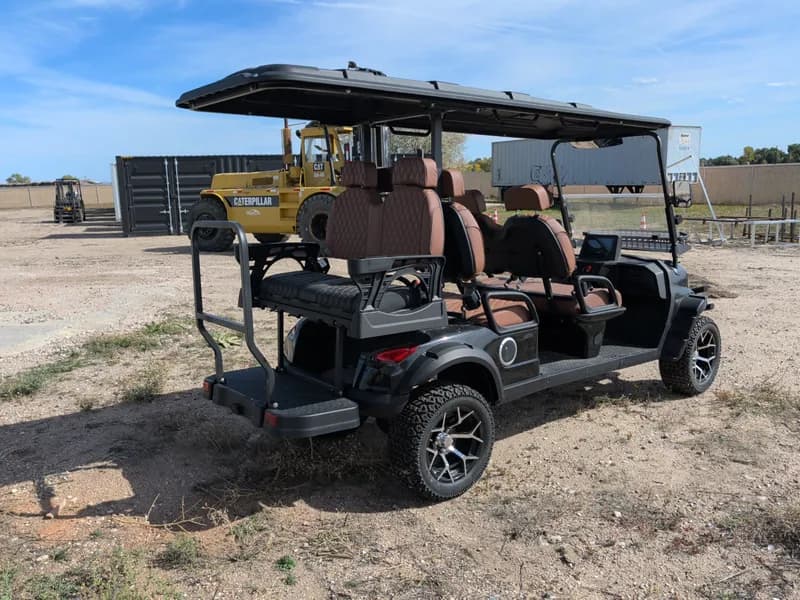 Unused Captok Electric Off-Road Golf Cart 6-Person GC42S 60V Assembled (Black) , close-up view