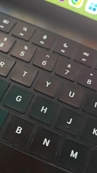 Apple Magic Keyboard with Function Keys, side view